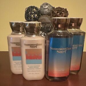 Body Lotion and Shower Gel Summertime Surf Bath and Body Works